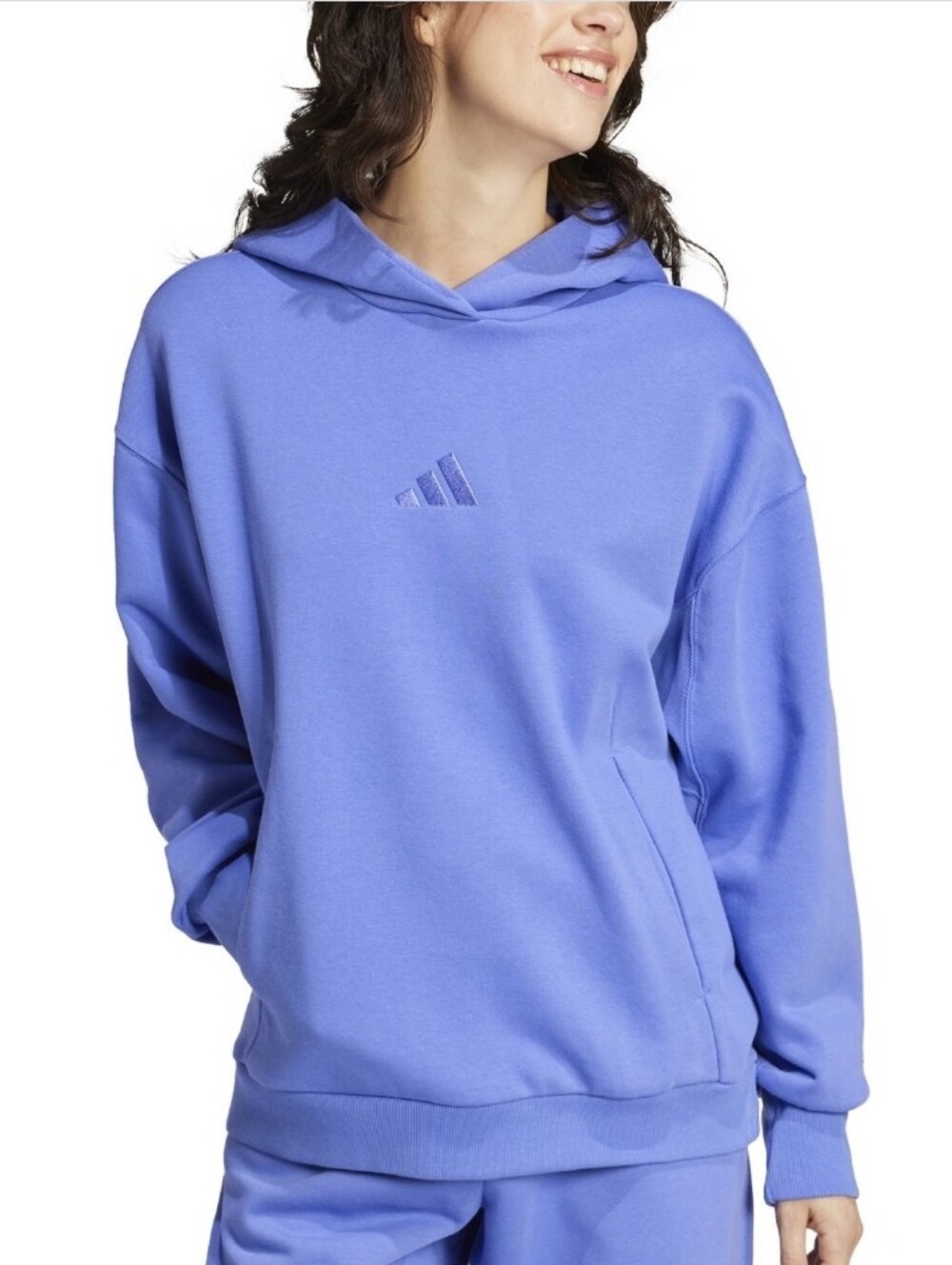 Adidas All Season Fleece Embroidered Pullover Hoodie. NWT